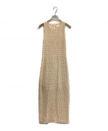 maison celon（メゾンセロン）の古着「ノースリーブワンピース/wavy tile pattern dress」｜アイボリー