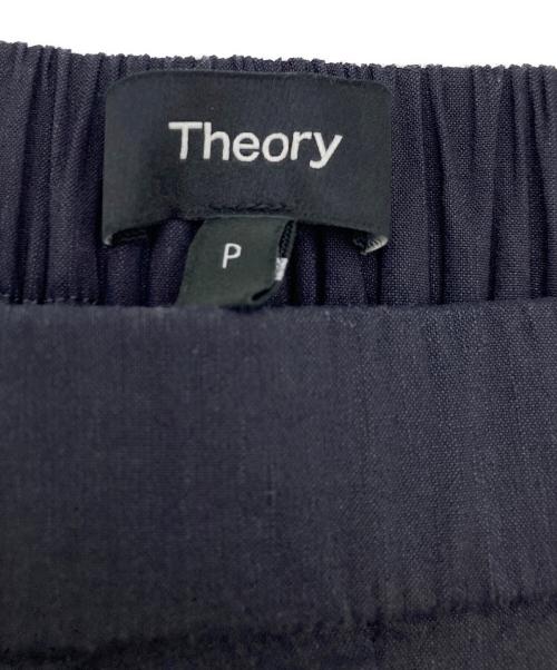 theory（セオリー）theory (セオリー) リネンワイドパンツ ネイビー サイズ:Ｐの古着・服飾アイテム