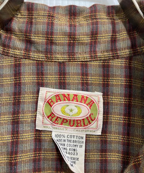BANANA REPUBLIC（バナナリパブリック）BANANA REPUBLIC (バナナリパブリック) チェックシャツ ブラウン サイズ:Ｍの古着・服飾アイテム