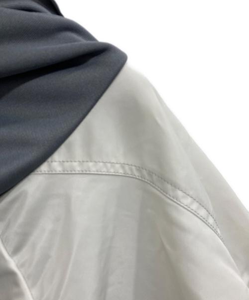 BALMUNG（バルムング）BALMUNG (バルムング) Layered high neck big hoodie/レイヤード　ハイネック　ビッグフーディー グレー サイズ:XLの古着・服飾アイテム