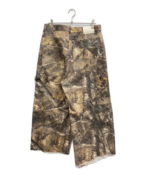 CAMPHOR WOOD（カンファーウッド）Camphor wood (カンファーウッド) WIDE BAGGY REAL TREE PAINTER TROUSERS カーキ サイズ:Lの古着・服飾アイテム
