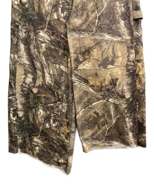 CAMPHOR WOOD（カンファーウッド）Camphor wood (カンファーウッド) WIDE BAGGY REAL TREE PAINTER TROUSERS カーキ サイズ:Lの古着・服飾アイテム