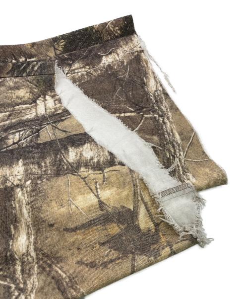 CAMPHOR WOOD（カンファーウッド）Camphor wood (カンファーウッド) WIDE BAGGY REAL TREE PAINTER TROUSERS カーキ サイズ:Lの古着・服飾アイテム