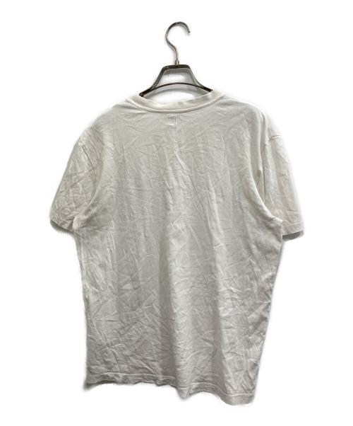 AMI Alexandre Mattiussi（アミアレクサンドルマテュッシ）AMI Alexandre Mattiussi (アミアレクサンドルマテュッシ) AMI SMALL HEART LOGO HALF T-SHIRTS ホワイト サイズ:Mの古着・服飾アイテム