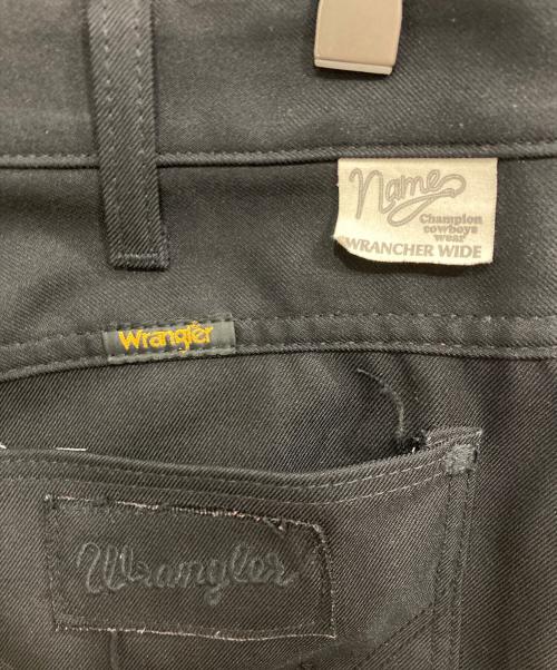 Wrangler（ラングラー）Wrangler (ラングラー) Name. (ネーム) JOINT WORKS (ジョイントワークス) 別注 WRANCHER WIDE ブラック サイズ:Lの古着・服飾アイテム