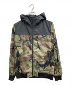 stussyステューシー）の古着「カモ柄ナイロンジャケット」｜ブラック×グリーン