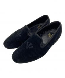 SANDERS（サンダース）の古着「BROAD ARROW ALBERT SLIPPER/ブロードランドスリッパ」｜ブラック