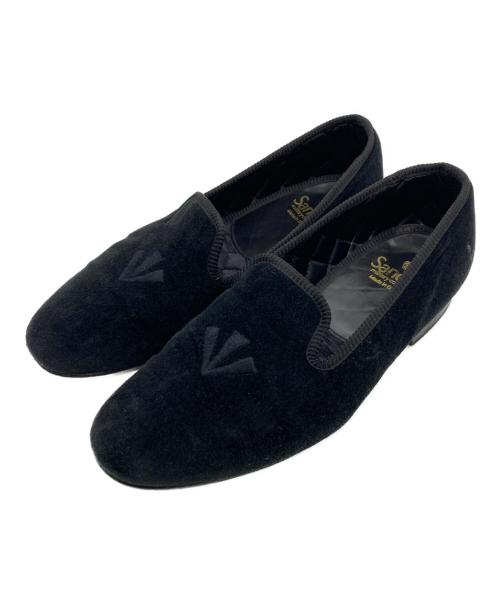 SANDERS（サンダース）SANDERS (サンダース) BROAD ARROW ALBERT SLIPPER/ブロードランドスリッパ ブラック サイズ:7の古着・服飾アイテム