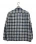 Wild Life Tailor (ワイルドライフテイラー) オンブレチェック ドレープ オーバーシャツ グレー×ブルー サイズ:M：5000円