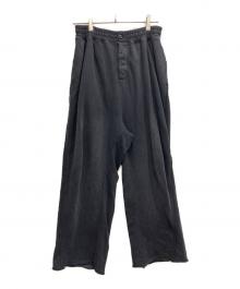 JOURNAL STANDARD（ジャーナルスタンダード）の古着「エイジング フェード 2タック スウェット パンツ」｜ブラック