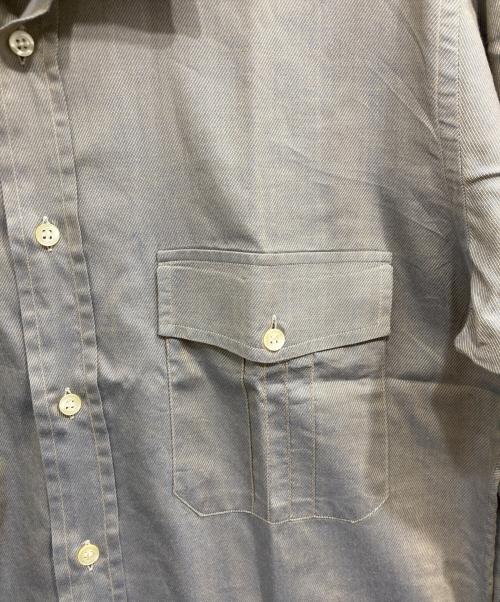 GIVENCHY（ジバンシィ）GIVENCHY (ジバンシィ) コットンシャツ グレー/タマムシ サイズ:Sの古着・服飾アイテム