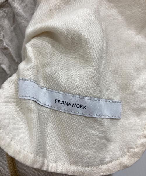 FRAMeWORK（フレームワーク）FRAMeWORK (フレームワーク) 綿麻イージーパンツ ベージュ サイズ:Sの古着・服飾アイテム