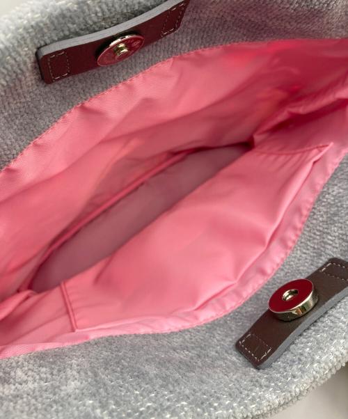 FEILER（フェイラー）FEILER (フェイラー) モンティプルルハンドバッグ グレーの古着・服飾アイテム