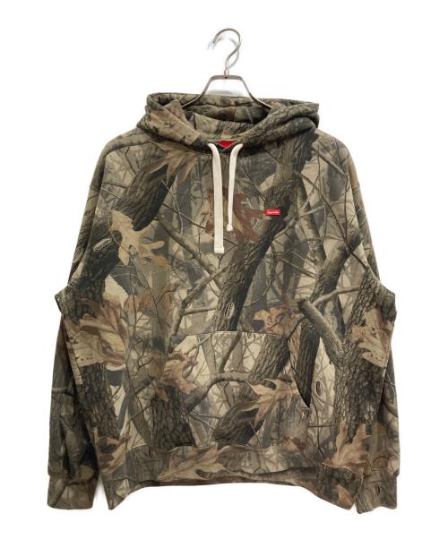 SUPREME（シュプリーム）SUPREME (シュプリーム) Small Box Drawcord Hooded Sweatshirt カーキ/Realtree Hardwoods Camo サイズ:large」の古着・服飾アイテム