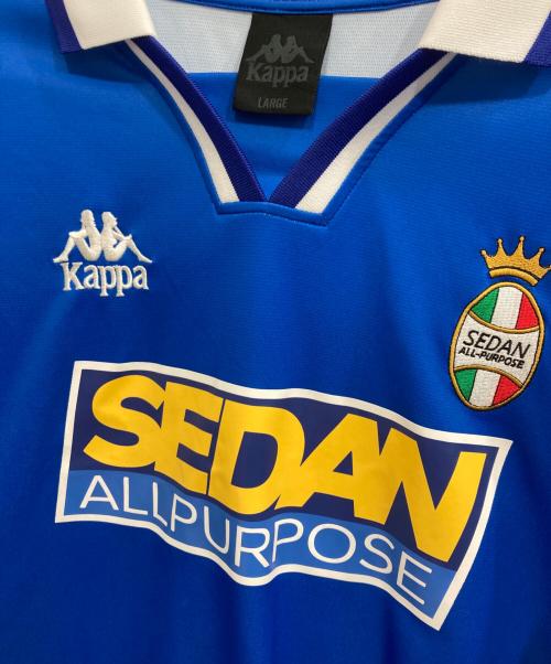 SEDAN ALL-PURPOSE（セダンオールパーパス）SEDAN ALL-PURPOSE (セダンオールパーパス) Kappa Game Shirts ブルー サイズ:LARGEの古着・服飾アイテム