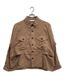 SASQUATCHfabrix.（サスクワッチファブリックス）の古着「UTILITY VENTILATION SHIRT/ユーティリティ ベンチレーション シャツ」｜ライトブラウン