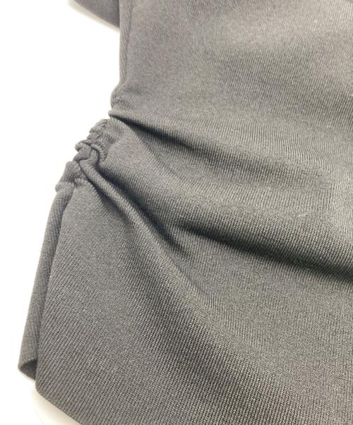 Snidel（スナイデル）Snidel (スナイデル) アシメデザインニットプルオーバー ブラック サイズ:F 未使用品の古着・服飾アイテム