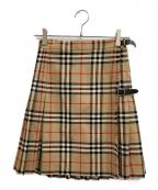 BURBERRY LONDONバーバリーロンドン）の古着「ノヴァチェックスカート」｜ベージュ