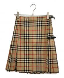 BURBERRY LONDON（バーバリーロンドン）の古着「ノヴァチェックスカート」｜ベージュ