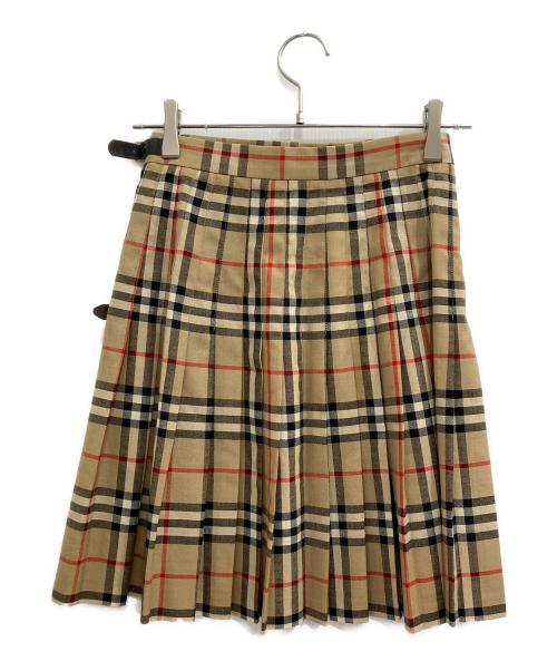 BURBERRY LONDON（バーバリーロンドン）BURBERRY LONDON (バーバリーロンドン) ノヴァチェックスカート ベージュ サイズ:UK８/USA6の古着・服飾アイテム
