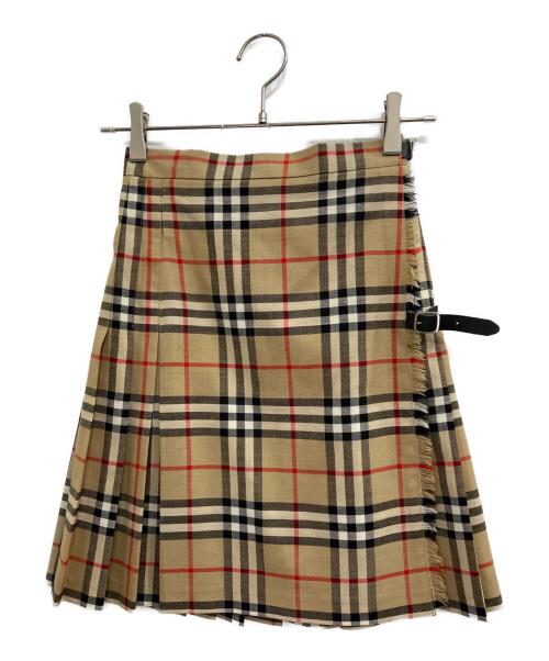 BURBERRY LONDON（バーバリーロンドン）BURBERRY LONDON (バーバリーロンドン) ノヴァチェックスカート ベージュ サイズ:UK６/USA４の古着・服飾アイテム