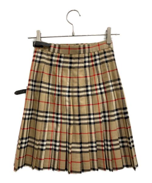 BURBERRY LONDON（バーバリーロンドン）BURBERRY LONDON (バーバリーロンドン) ノヴァチェックスカート ベージュ サイズ:UK６/USA４の古着・服飾アイテム