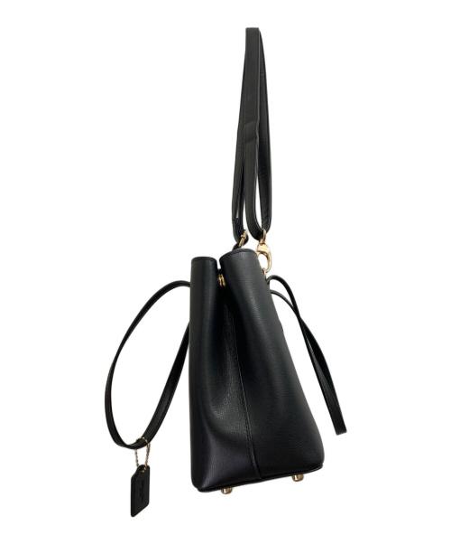 COACH（コーチ）COACH (コーチ) ミニアベニュー キャリーオール トートバッグ ブラックの古着・服飾アイテム