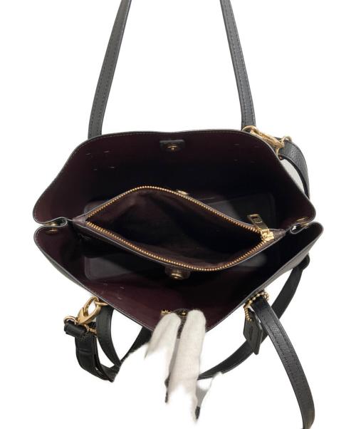 COACH（コーチ）COACH (コーチ) ミニアベニュー キャリーオール トートバッグ ブラックの古着・服飾アイテム
