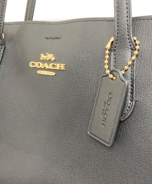 COACH（コーチ）COACH (コーチ) ミニアベニュー キャリーオール トートバッグ ブラックの古着・服飾アイテム