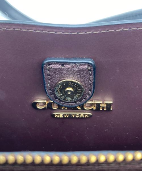 COACH（コーチ）COACH (コーチ) ミニアベニュー キャリーオール トートバッグ ブラックの古着・服飾アイテム