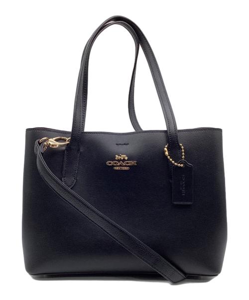 COACH（コーチ）COACH (コーチ) ミニアベニュー キャリーオール トートバッグ ブラックの古着・服飾アイテム