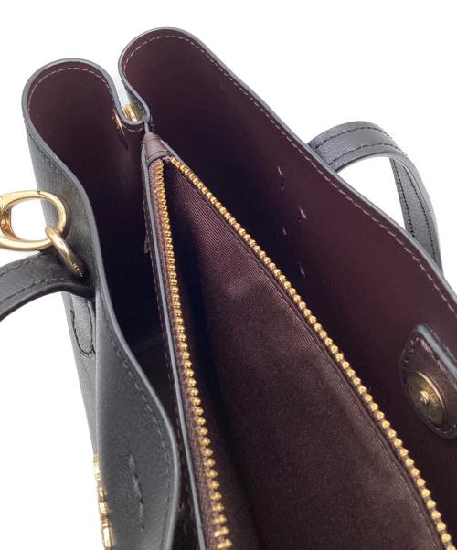COACH（コーチ）COACH (コーチ) ミニアベニュー キャリーオール トートバッグ ブラックの古着・服飾アイテム