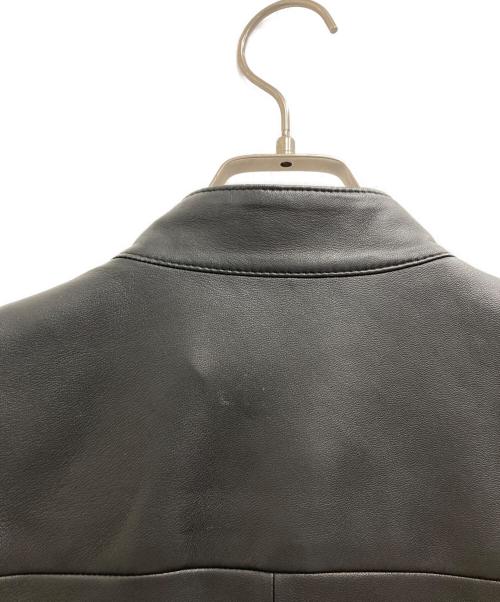 Calvin Klein（カルバンクライン）Calvin Klein (カルバンクライン) ダブルジップレザージャケット ブラック サイズ:34の古着・服飾アイテム