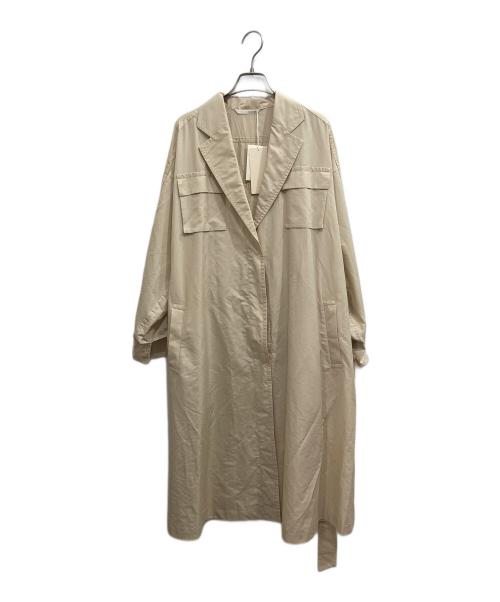 qualite（カリテ）qualite (カリテ) エアリーオーバーコート ベージュ サイズ:38 未使用品の古着・服飾アイテム
