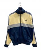 adidasアディダス）の古着「トラックジャケット」｜イエロー×ネイビー