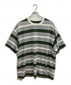 FreshServiceフレッシュサービス）の古着「MULTI BORDER S/S TEE」｜グレー×グリーン
