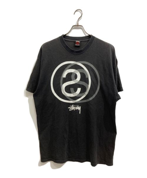 stussy（ステューシー）stussy (ステューシー) リンクサークル プリントTシャツ ブラック サイズ:XLの古着・服飾アイテム