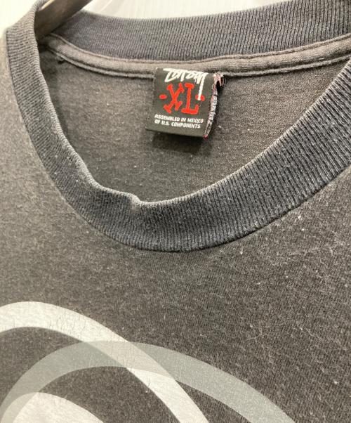 stussy（ステューシー）stussy (ステューシー) リンクサークル プリントTシャツ ブラック サイズ:XLの古着・服飾アイテム