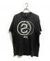 stussy（ステューシー）の古着「リンクサークル プリントTシャツ」｜ブラック