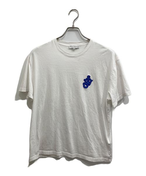 J.W.ANDERSON（ジェイダブリューアンダーソン）J.W.ANDERSON (ジェイダブリューアンダーソン) ロゴパッチTシャツ ホワイト サイズ:Lの古着・服飾アイテム