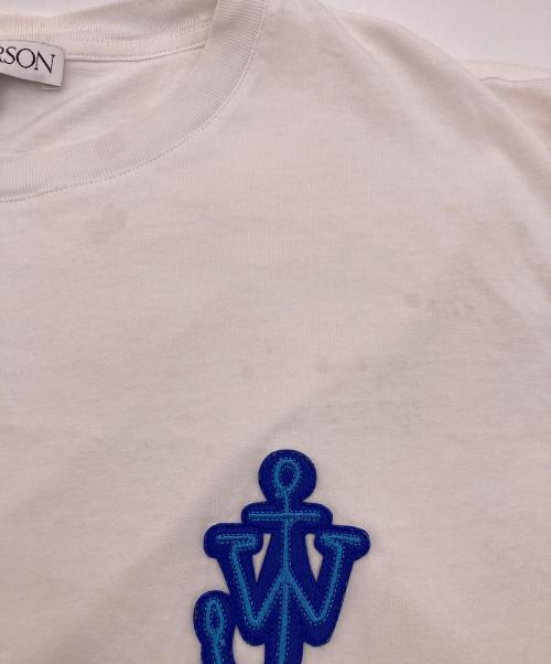 J.W.ANDERSON（ジェイダブリューアンダーソン）J.W.ANDERSON (ジェイダブリューアンダーソン) ロゴパッチTシャツ ホワイト サイズ:Lの古着・服飾アイテム