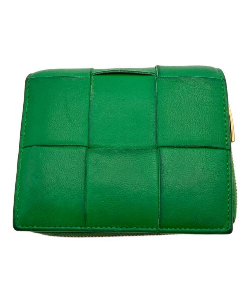BOTTEGA VENETA（ボッテガベネタ）BOTTEGA VENETA (ボッテガベネタ) カセット コンパクトウォレット グリーンの古着・服飾アイテム