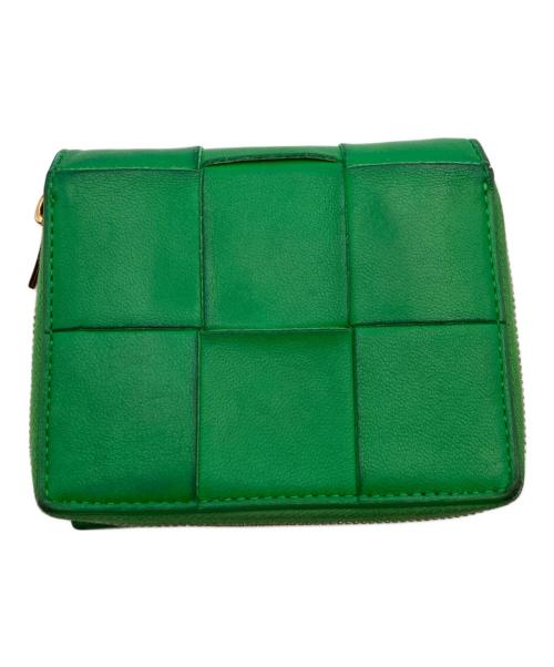 BOTTEGA VENETA（ボッテガベネタ）BOTTEGA VENETA (ボッテガベネタ) カセット コンパクトウォレット グリーンの古着・服飾アイテム