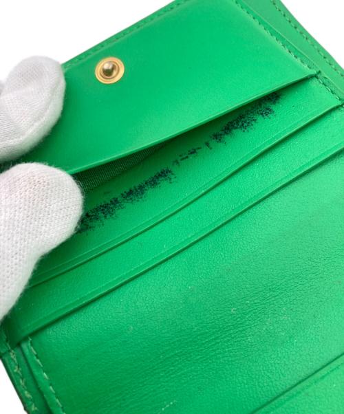 BOTTEGA VENETA（ボッテガベネタ）BOTTEGA VENETA (ボッテガベネタ) カセット コンパクトウォレット グリーンの古着・服飾アイテム