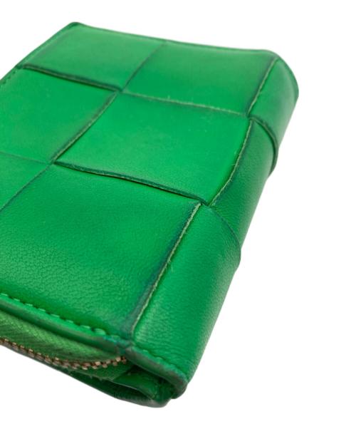 BOTTEGA VENETA（ボッテガベネタ）BOTTEGA VENETA (ボッテガベネタ) カセット コンパクトウォレット グリーンの古着・服飾アイテム