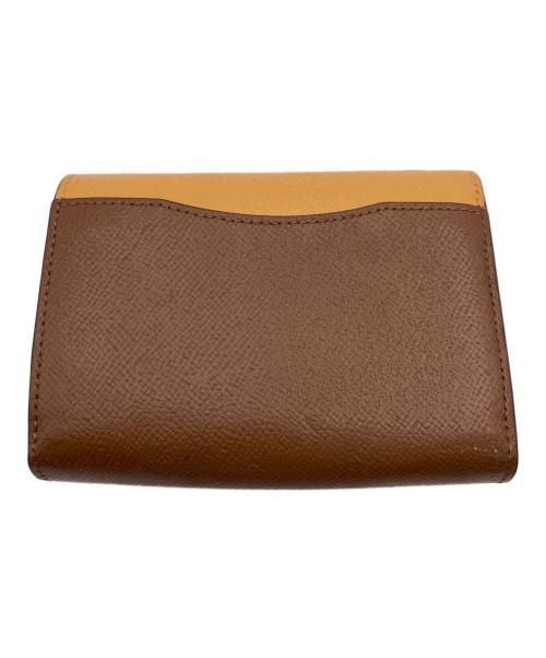 COACH（コーチ）COACH (コーチ) 2つ折り財布 イエロー×ブラウンの古着・服飾アイテム