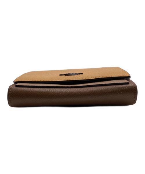 COACH（コーチ）COACH (コーチ) 2つ折り財布 イエロー×ブラウンの古着・服飾アイテム