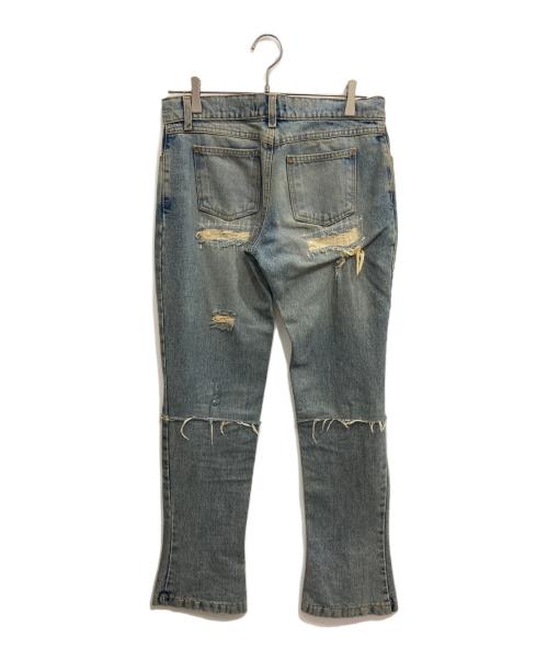DOLCE & GABBANA（ドルチェ＆ガッバーナ）DOLCE & GABBANA (ドルチェ＆ガッバーナ) ダメージデニムパンツ ブルー サイズ:42の古着・服飾アイテム