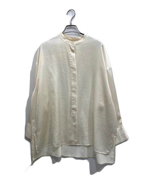 SACRA（サクラ）SACRA (サクラ) サテンバンドカラーシャツ アイボリー サイズ:38の古着・服飾アイテム