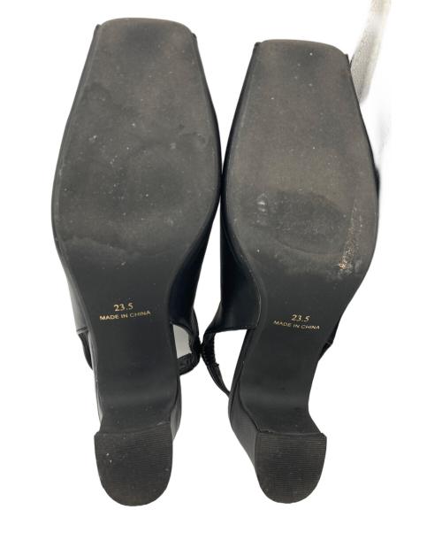 Louren（ローレン）Louren (ローレン) open toe pumps/オープン　トゥー　パンプス ブラック サイズ:23.5の古着・服飾アイテム
